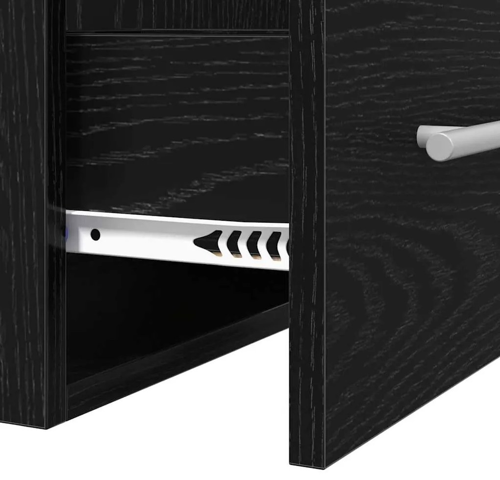 Fürdőszobai mosdószekrény Fekete tölgy 41 x 38,5 x 48 cm