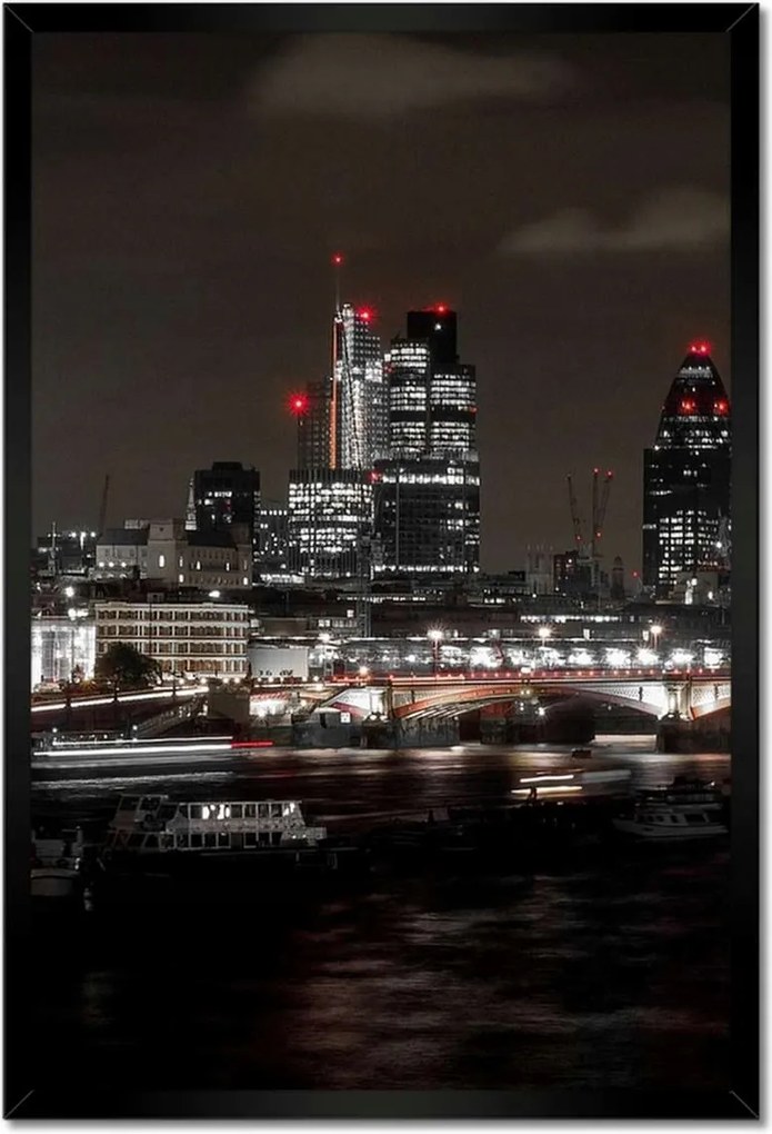 Poszterek keretben 40x60 Éjszakai kilátás Londonból