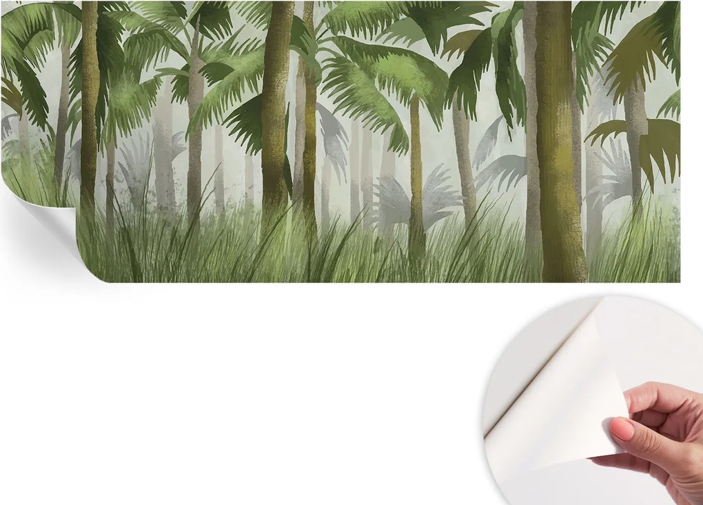 Modern öntapadós fotótapéta Mosható Trópusi erdő 250x104 cm
