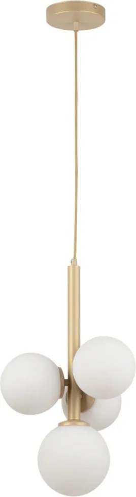 SIGMA LIGHTING 33606 PERLA Többágú Függesztett Lámpa Fehér, Arany G9 IP20