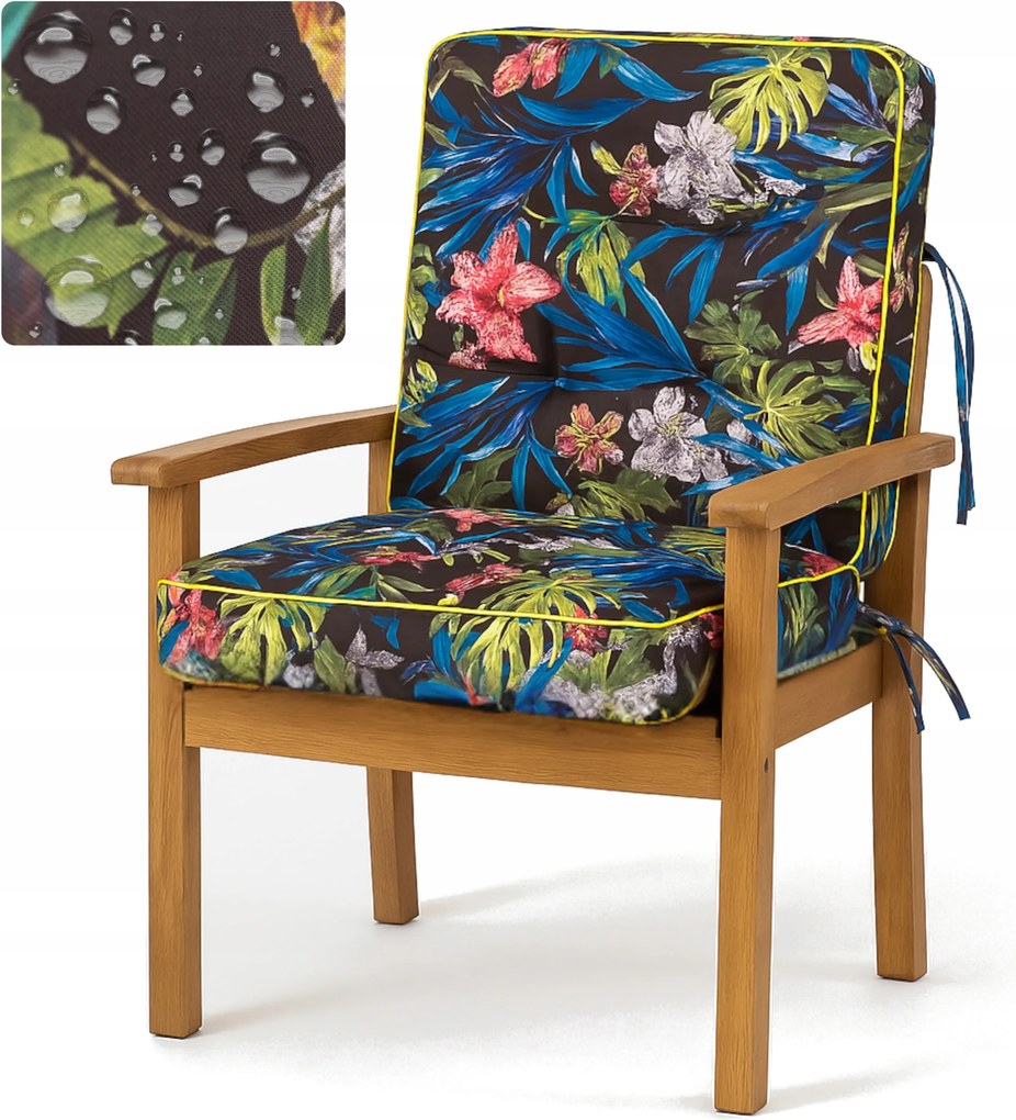 Kerti szék párna Hintapárna Kerti napozóágy 60 cm széles