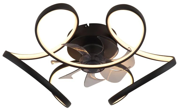 Globo Loris 03638 távirányítós mennyezeti ventilátoros lámpa, 30W LED, 3000K-6000K, 220-2200 lm