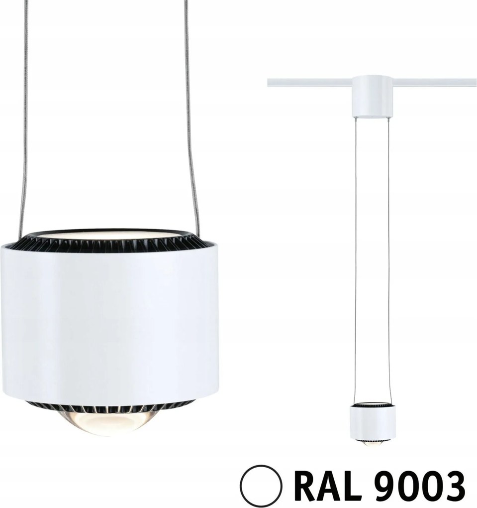 Paulmann URail Led függeszték Aldan 8.5W 3000K szabályozható fehér 230V
