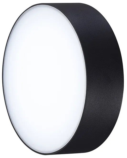 AZZARDO 4490 CASPER ROUND 3000K BK Modern Kültéri Mennyezeti Lámpa Fekete LED IP54
