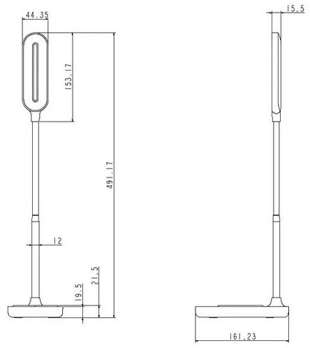 LED Dimmelhető érintős asztali lámpa vezeték nélküli töltéssel OCTAVIA LED/7W/230V fekete