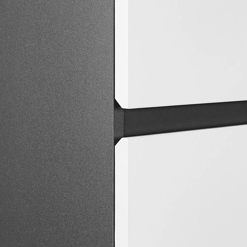 Vario Forte 35 függesztett oldal szekrény antracit-fehér