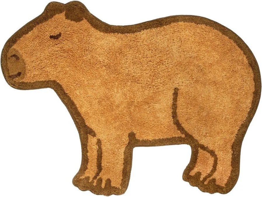 Barna pamut gyerek szőnyeg 52x68 cm Capybara – Sass &amp; Belle