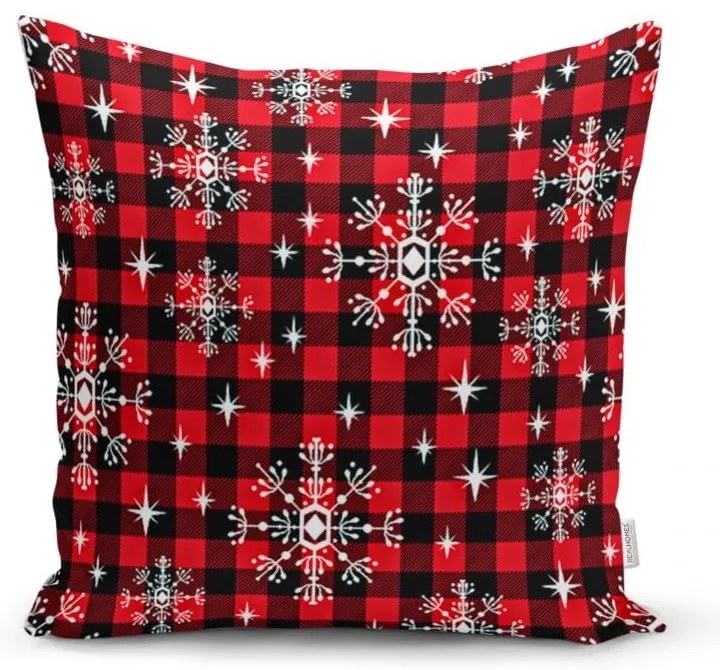 Tartan 4 db karácsonyi párnahuzat és asztali futó szett - Minimalist Cushion Covers