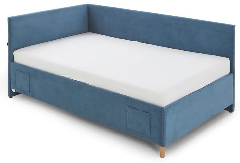 Kék ágyneműtartós sarok gyerekágy 120x200 cm Cool – Meise Möbel
