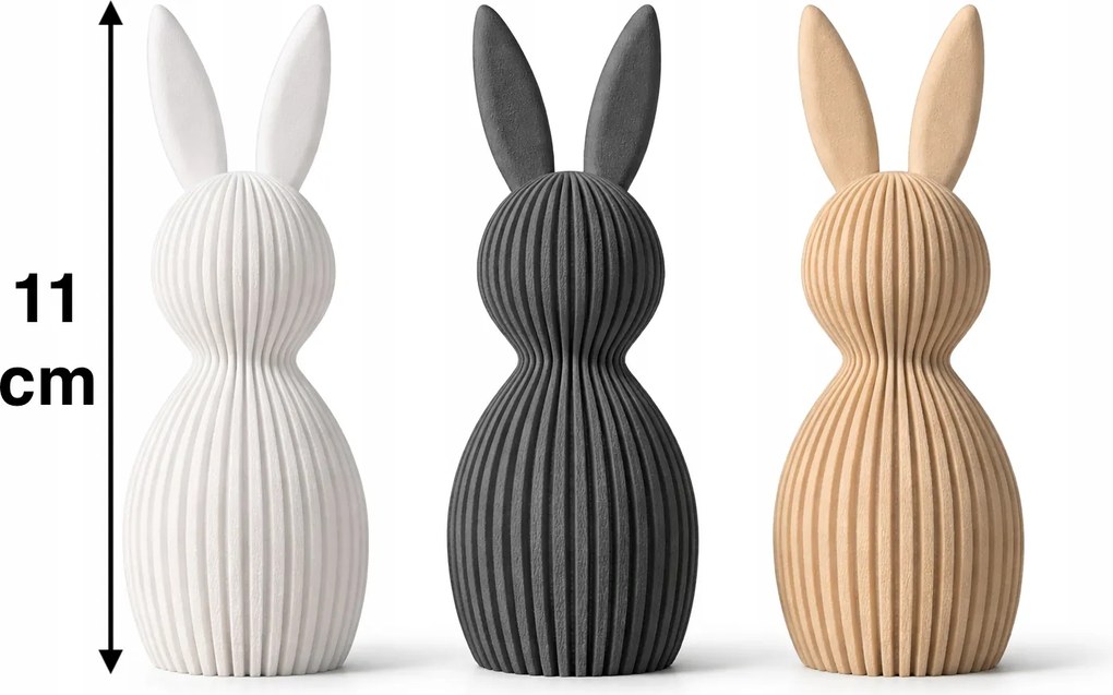 3x Nyuszi Húsvéti nyuszi figura szett Húsvéti dekoráció 11 CM