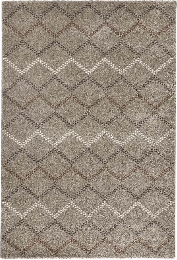 Bézs krémszínű shaggy szőnyeg nappaliba 160x230cm