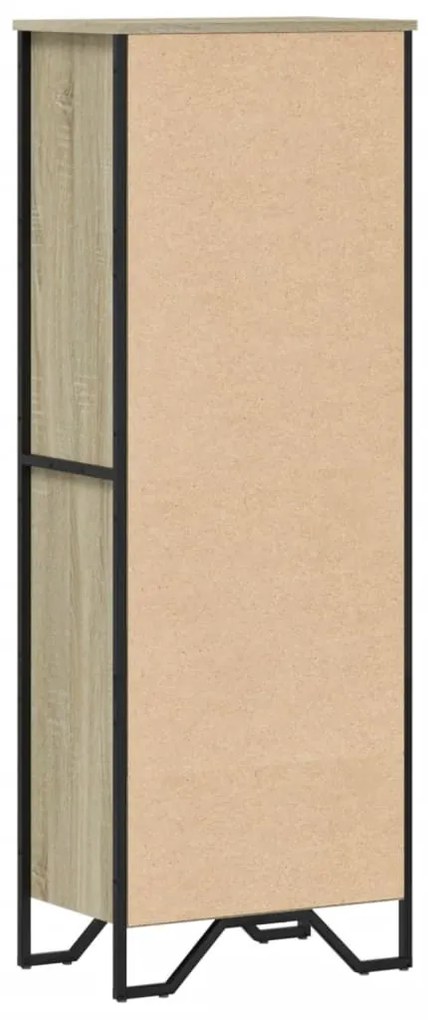 sonoma tölgy színű szerelt fa könyvszekrény 50 x 31 x 74,5 cm