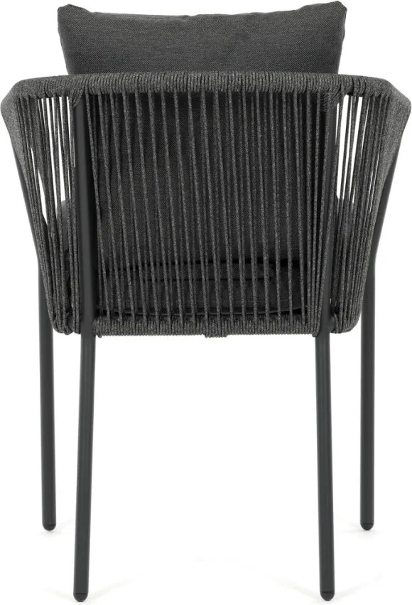 Kerti szék, alumínium, szövet, szürke, AZC-C1179 GREY