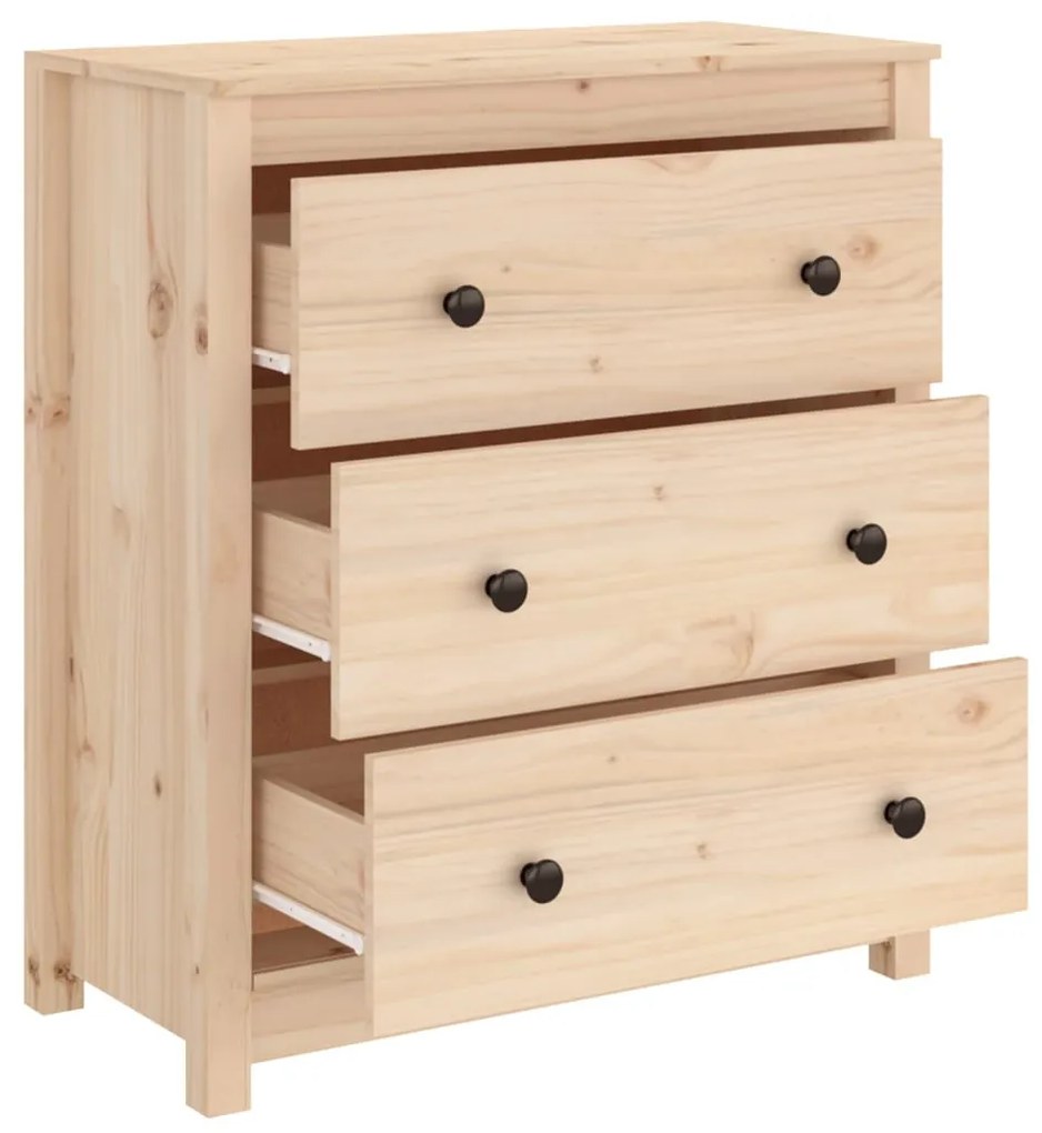 tömör fenyőfa tálalószekrény 70 x 35 x 80 cm