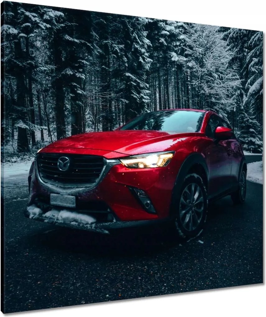 Vászonkép 80x80 Piros Mazda Autó
