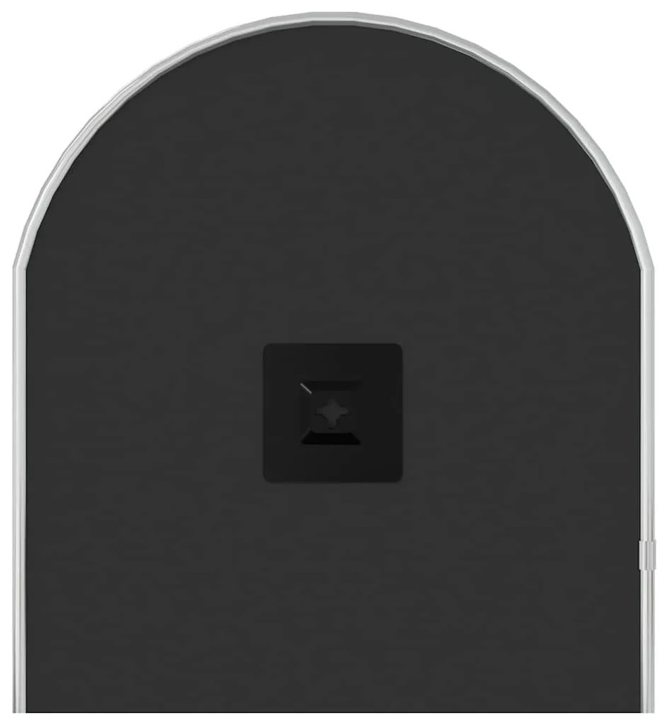 ezüstszínű ovális falitükör 70 x 30 cm