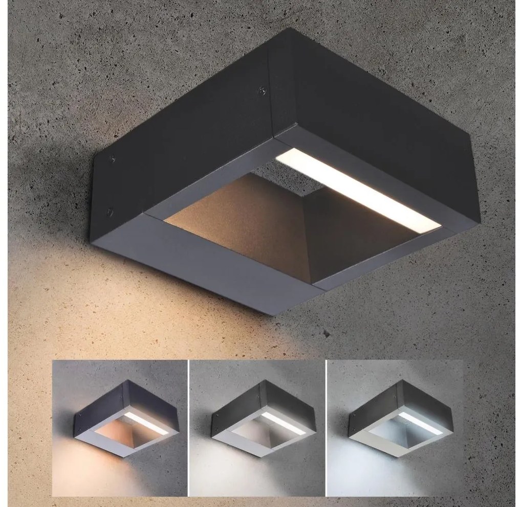 Brilagi - LED Kültéri lámpa RAGUSA LED/7W/230V 3000/4000/6000K antracit IP54