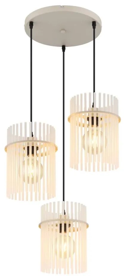 Globo 15698-3HRB - Kábeles csillár GORLEY 3xE27/60W/230V