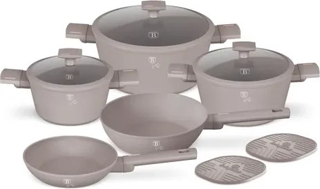 BerlingerHaus 10 részes edénykészlet Taupe Collection(BH/8110NN)