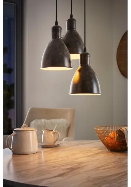 Eglo 49493 - Csillár PRIDDY 1 3xE27/60W/230V