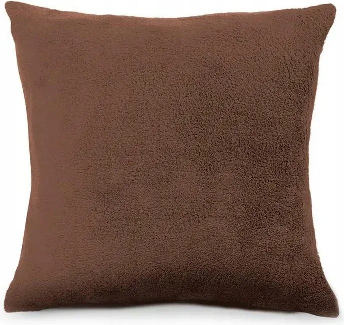 Párnahuzat 40x40 Kasmír tapintású barna mikroszálas