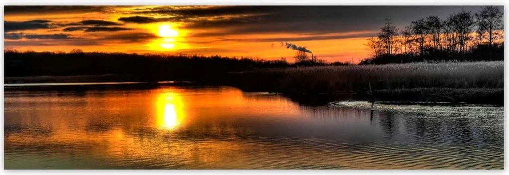 Poszterek 200x66 Nyugat a nyugodt víz felett