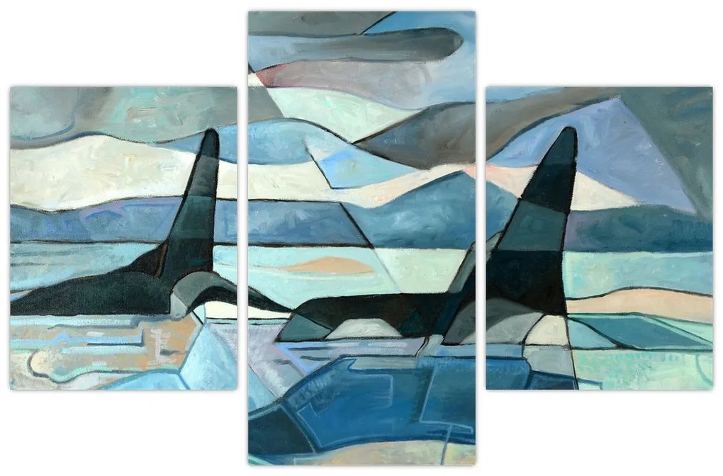 Kép - Orcas (90x60 cm)