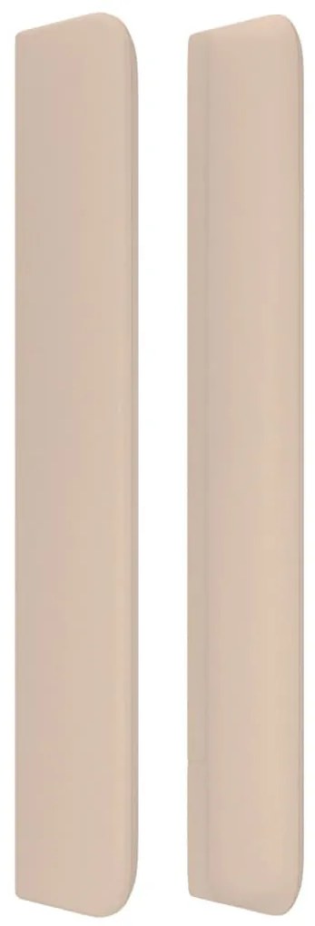 cappuccino műbőr fejtámla szárnyakkal 93x16x118/128 cm