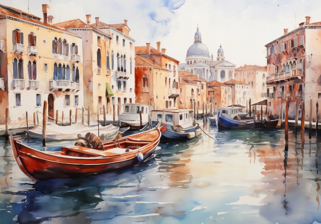 Poszter 100x70cm Velencei impresszió