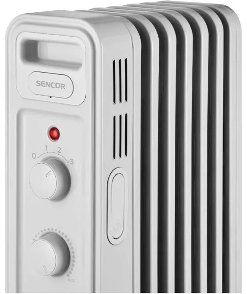 Sencor - 7 bordás olajradiátor 600/900/1500W/230V fehér
