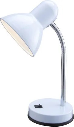 Globo 2485 Asztali lámpa fém/műanyag fehér, króm, Ø:130, H:330, exkl. 1xE27 40W 230V