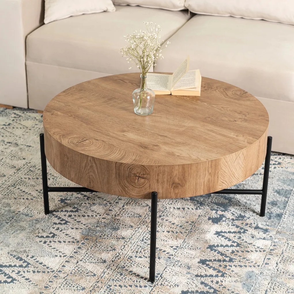 Dohányzóasztal tölgy színben. BELIEF