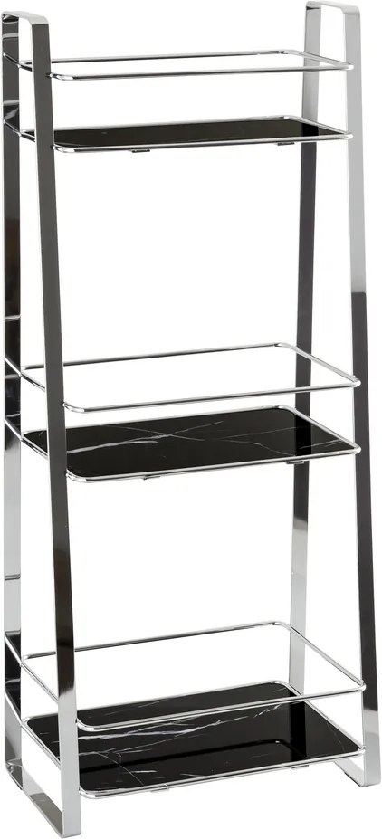 Könyvespolc Awd Interior 2013 fekete márvány 3 polc