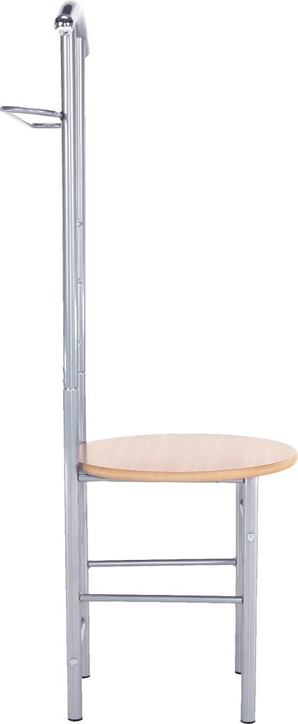 Szobainas, ezüst fém + bükkfa, FRANK