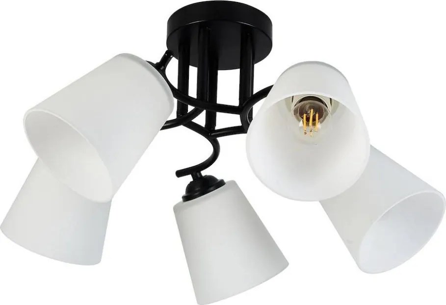 PAFOS felületre szerelhető csillár 5xE27/15W/230V fekete
