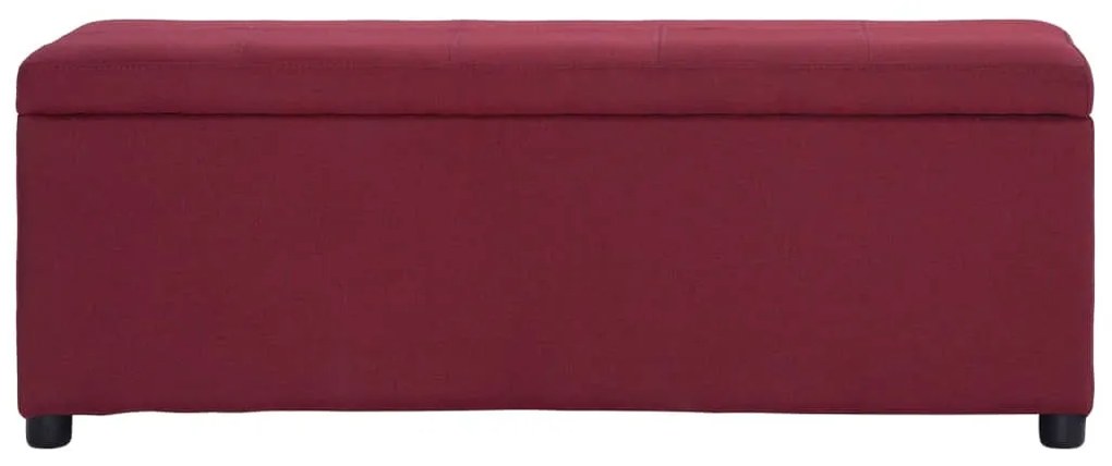 bordó poliészter pad tárolórekesszel 116 cm