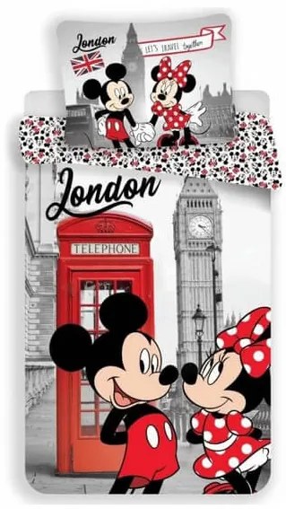 Disney Minnie London ágyneműhuzat 140×200cm, 70×90 cm