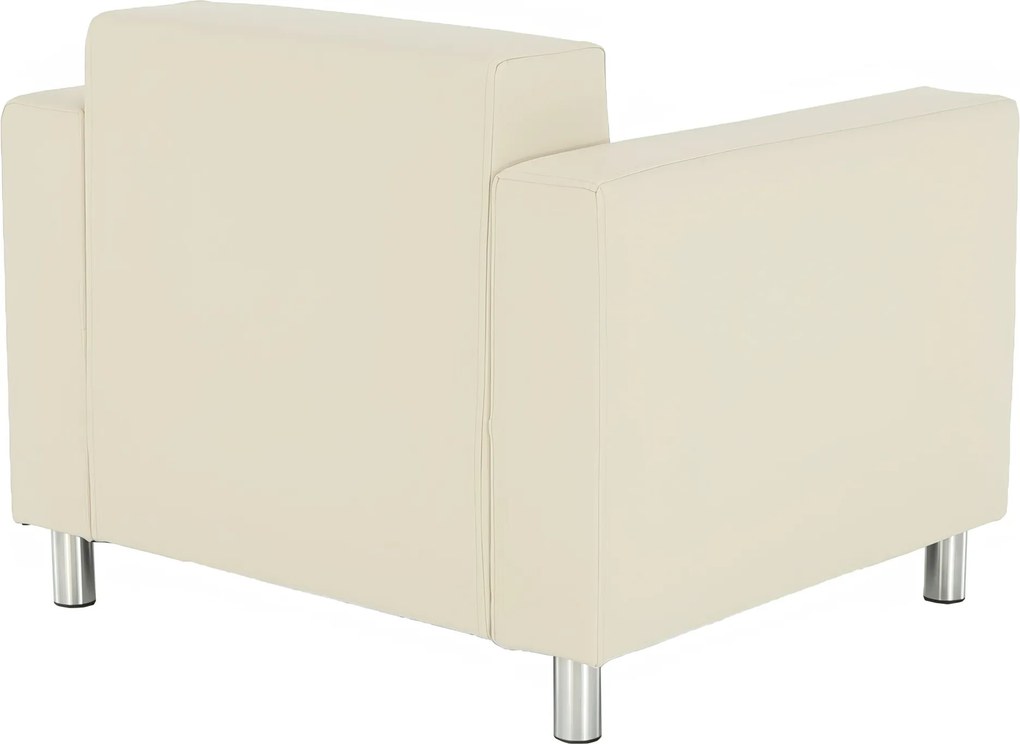 Fotel, textilbőr bézs, HOMKER