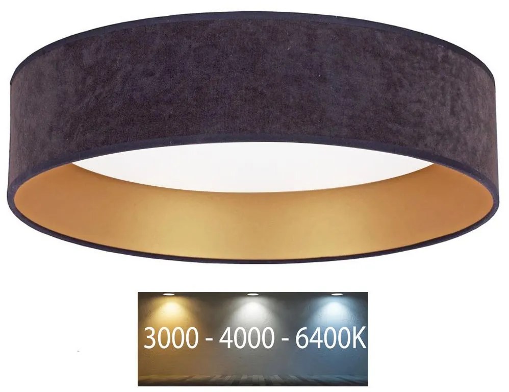 Brilagi Brilagi - LED Mennyezeti lámpa VELVET LED/24W/230V 3000/4000/6400K szürke/arany BG0275