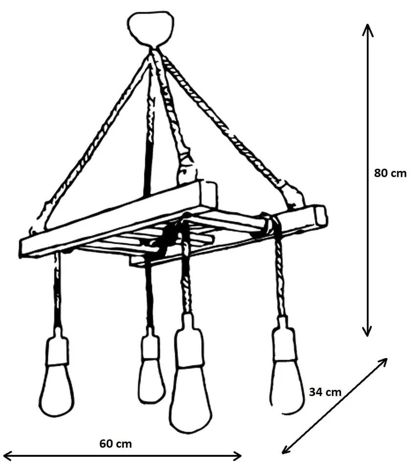 Barna függőlámpa Halat – Opviq lights