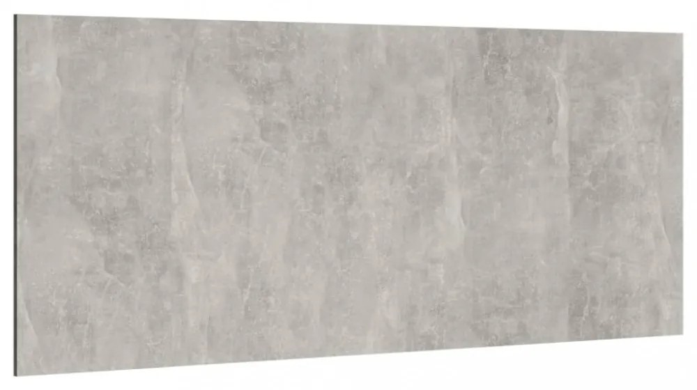 betonszürke szerelt fa ágyfejtámla 200x1,5x80 cm
