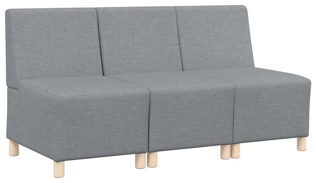 Karfa Nélküli Modularis Kanapé Egység 3 pcs Világosszürke