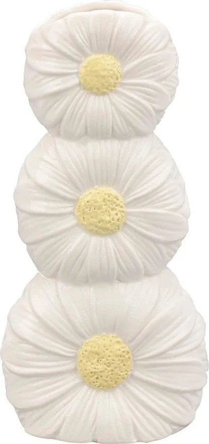 Krémszínű kerámia váza (magasság 21 cm) Florysia – Yes Everyday