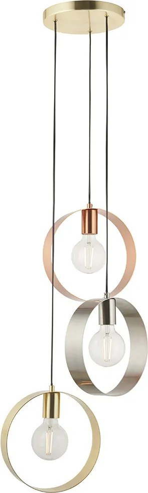 Endon HOOP 81922 Függőlámpa 3x40W/E27 IP20