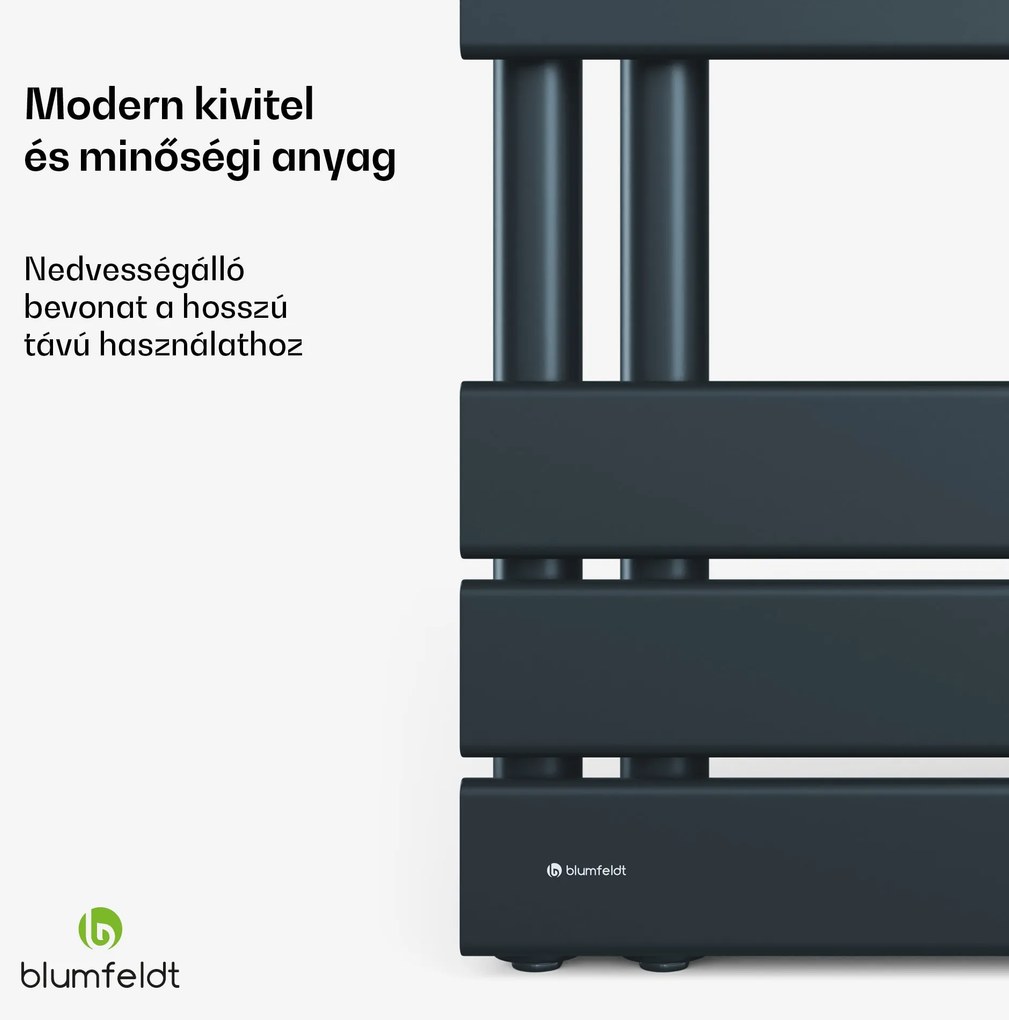 Blumfeldt Fairmont radiátor, 60 x 160 cm, falra szerelhető, modern kivitel, meleg víz