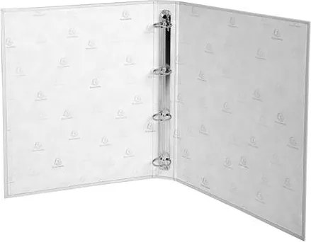 Gyűrűs könyv, 4 gyűrű, 40 mm, A4, karton, EXACOMPTA, fehér (EX51378E)
