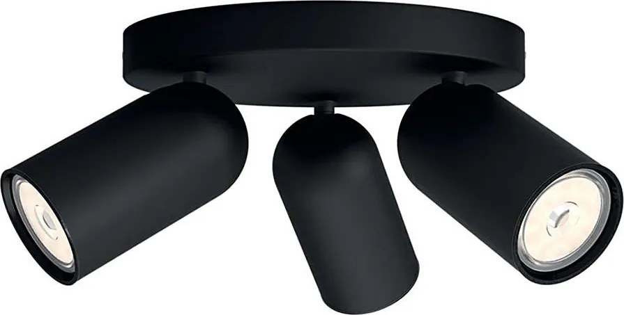 Philips - LED RGBW dimmelhető spotlámpa PONGEE 3xGU10/4,8W/230V fekete +távirányító
