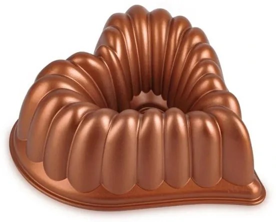 KITCHISIMO szív alakú kuglófform/rézszínű