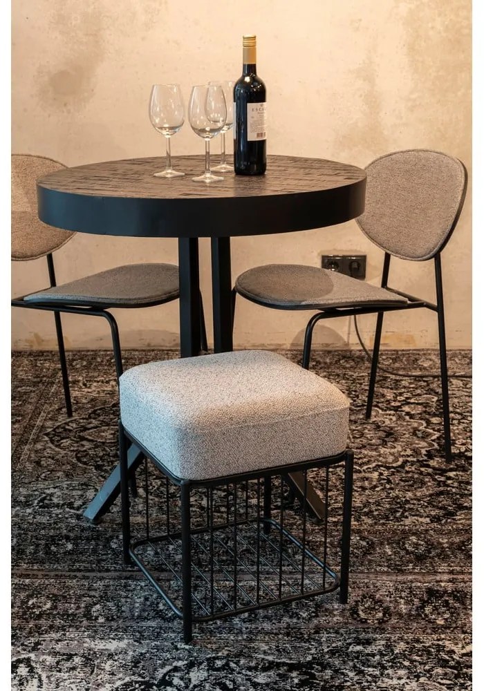 Világosszürke puff Milou – White Label