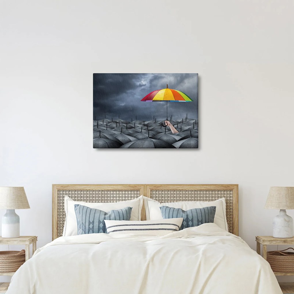 Kép - Esernyők (70x50 cm)